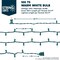 100-Count Warm White Clear Christmas String Lights – 19.4 ft Mini Fairy Lights on Green Wire, UL-Certified Indoor/Outdoor Lighting for Bedroom, Patio, Tree, Wedding, Party & Holiday Décor (Warm White)